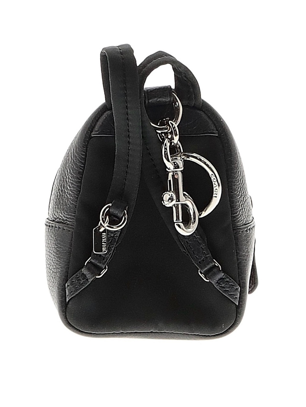 Coach denim cherry mini backpack key chain bag charm fob 31550 - Picture 2 of 4